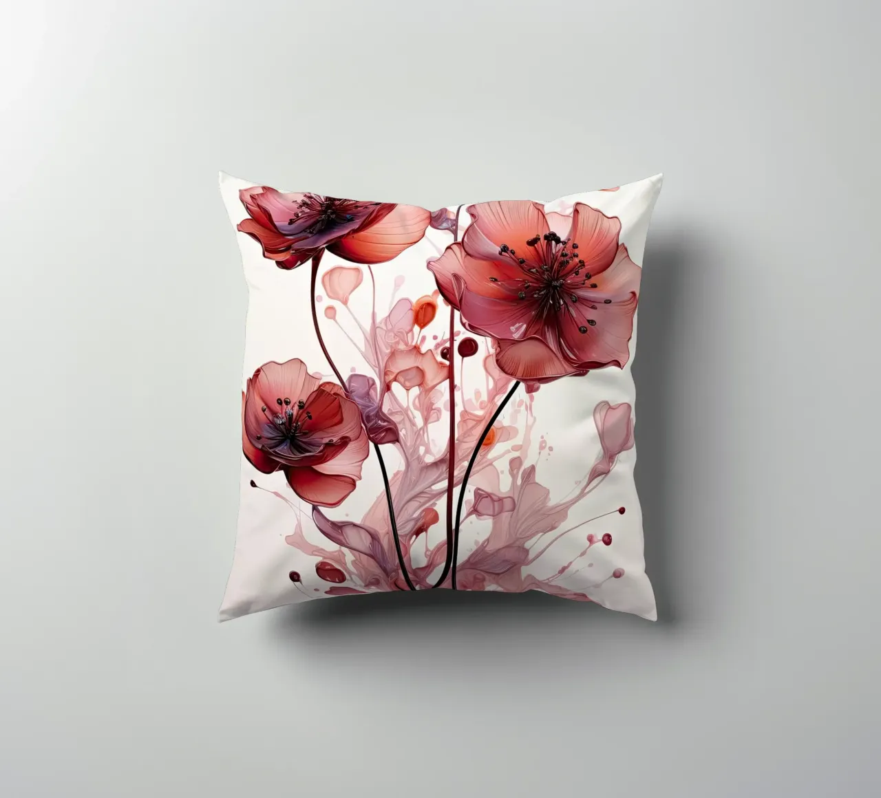 Fiori rossi cuscino da Imagine