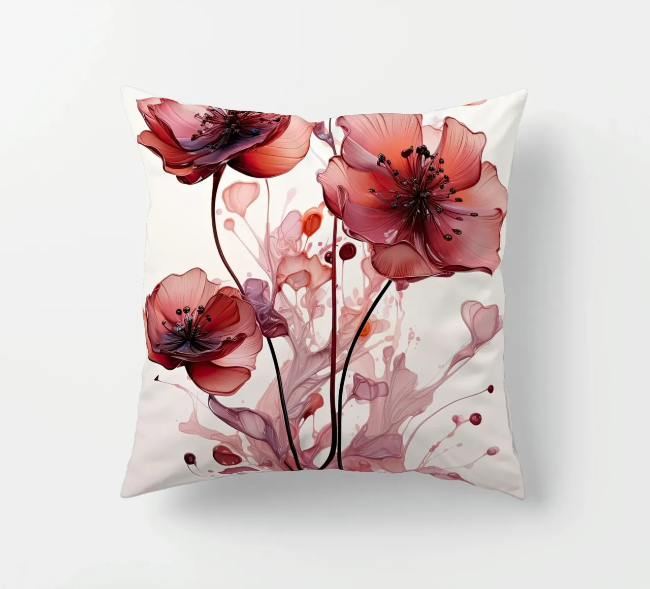Fiori rossi cuscino da Imagine
