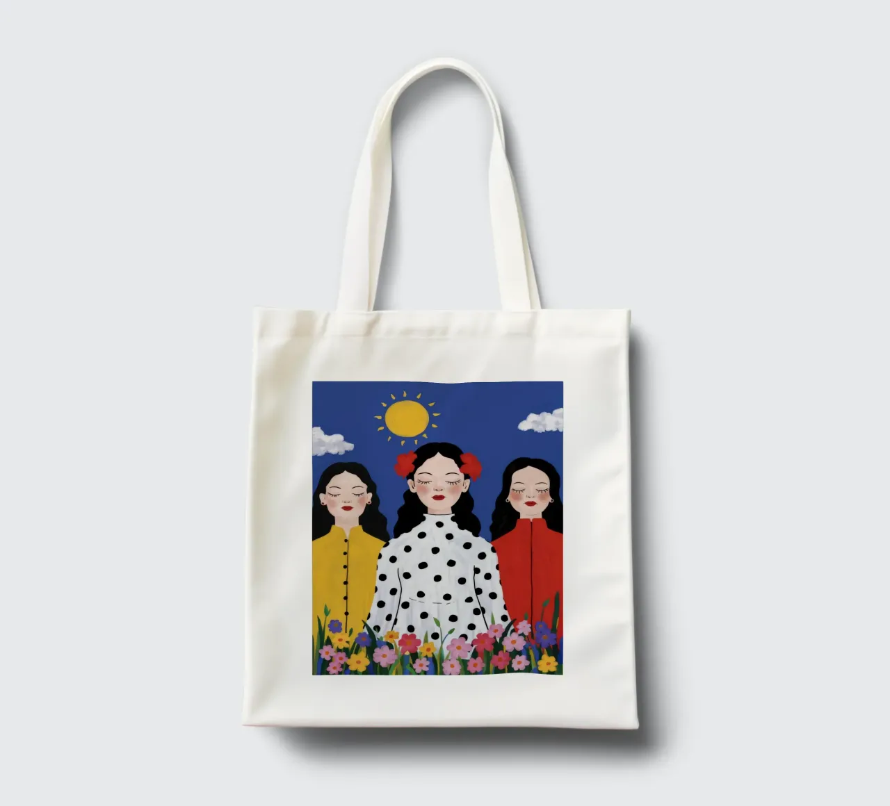 Polka Dot Freundschaft Jutebeutel von Peak Delusion