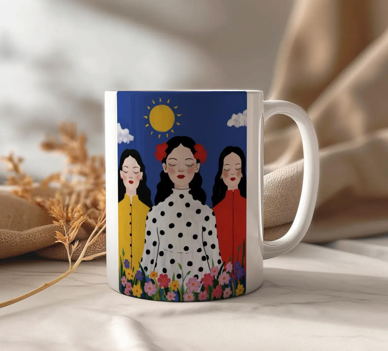 Amicizia a pois tazza in ceramica da Peak Delusion