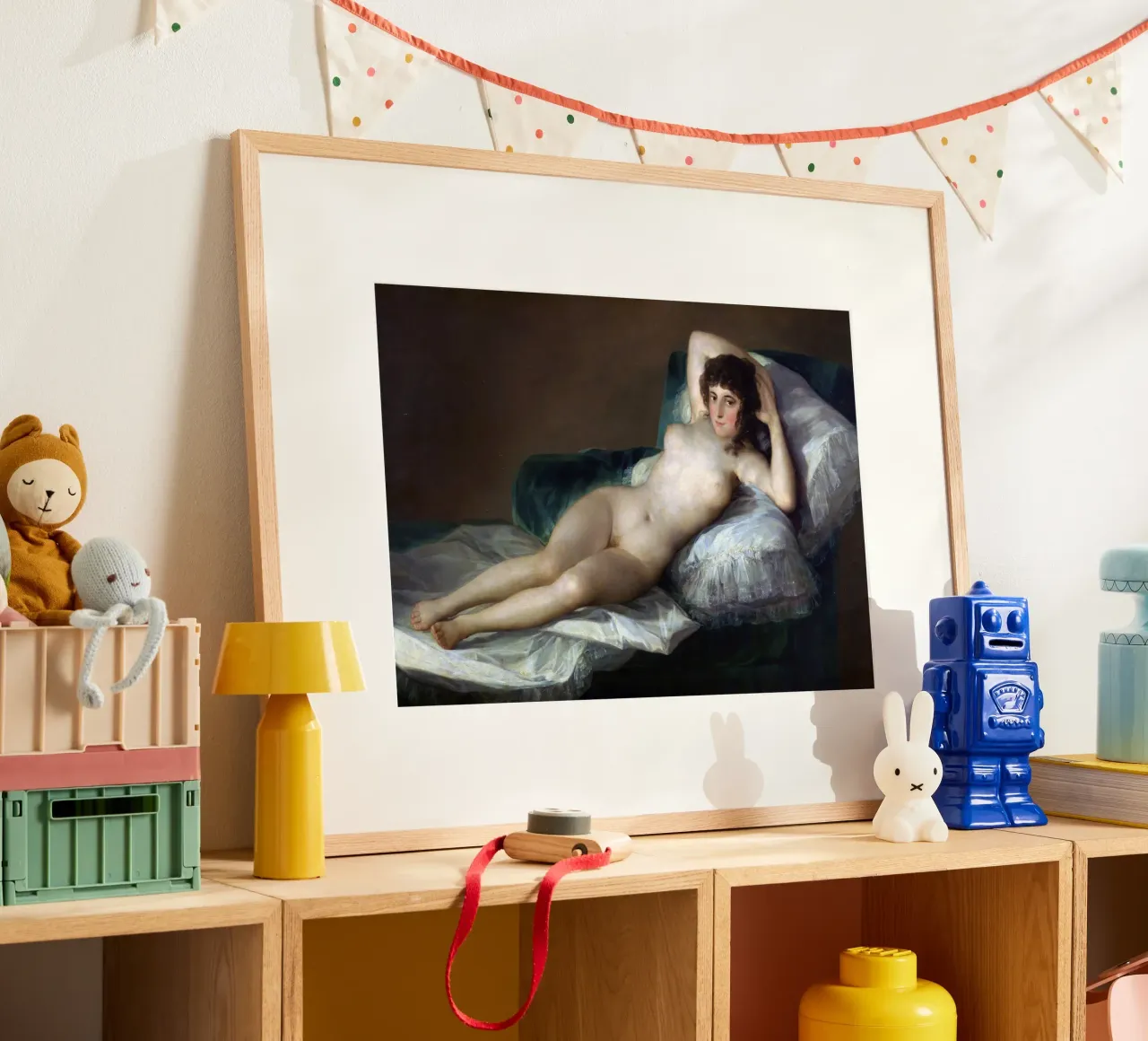 Francisco de Goya La Maja nuda poster con telaio in alluminio da 50 masterpieces