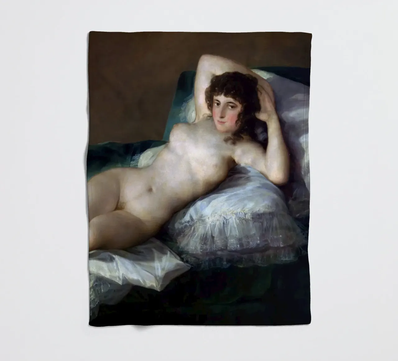 Francisco de Goya The Naked Maja fleece blanket by 50 masterpieces