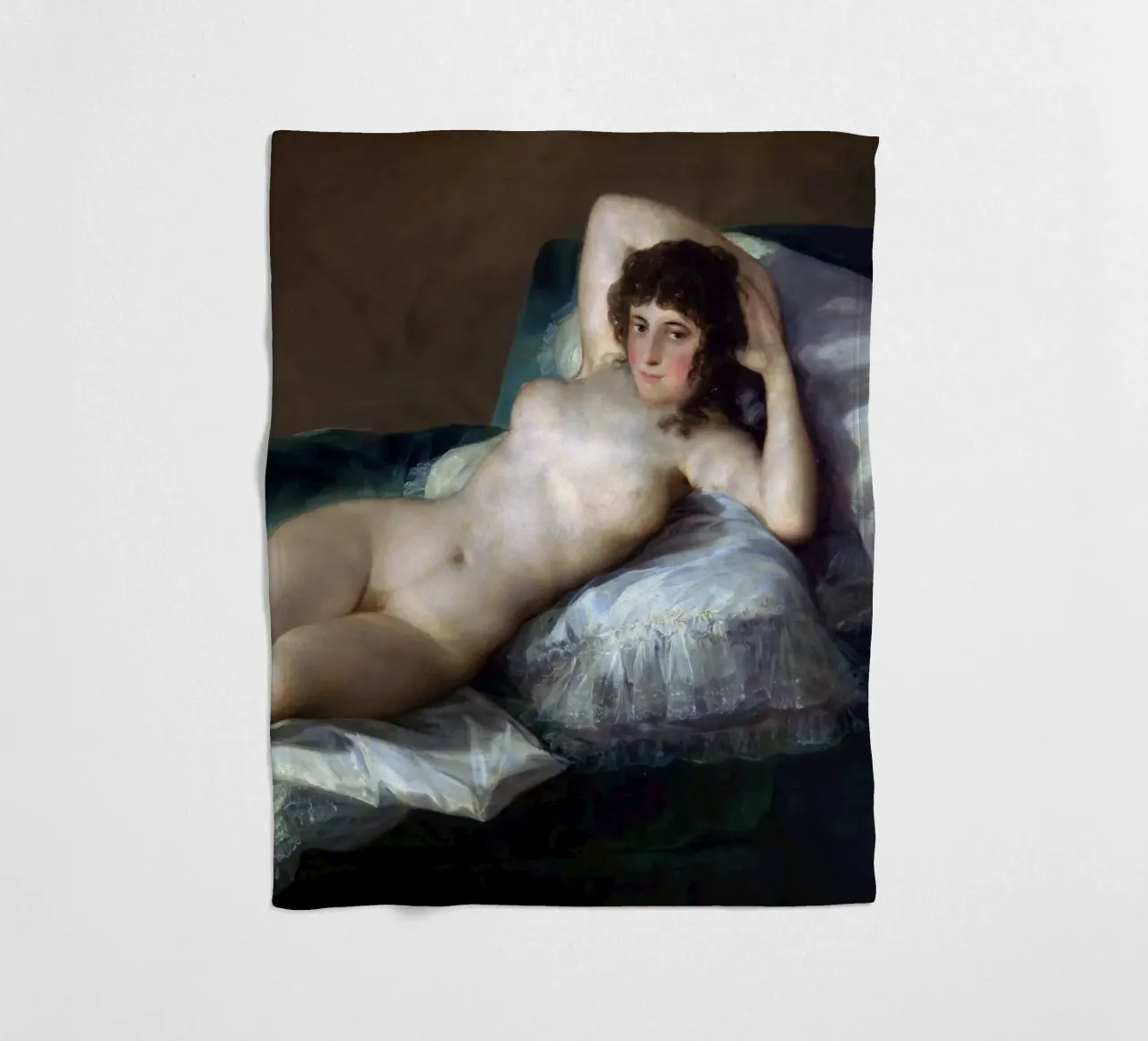 Francisco de Goya The Naked Maja fleece blanket by 50 masterpieces