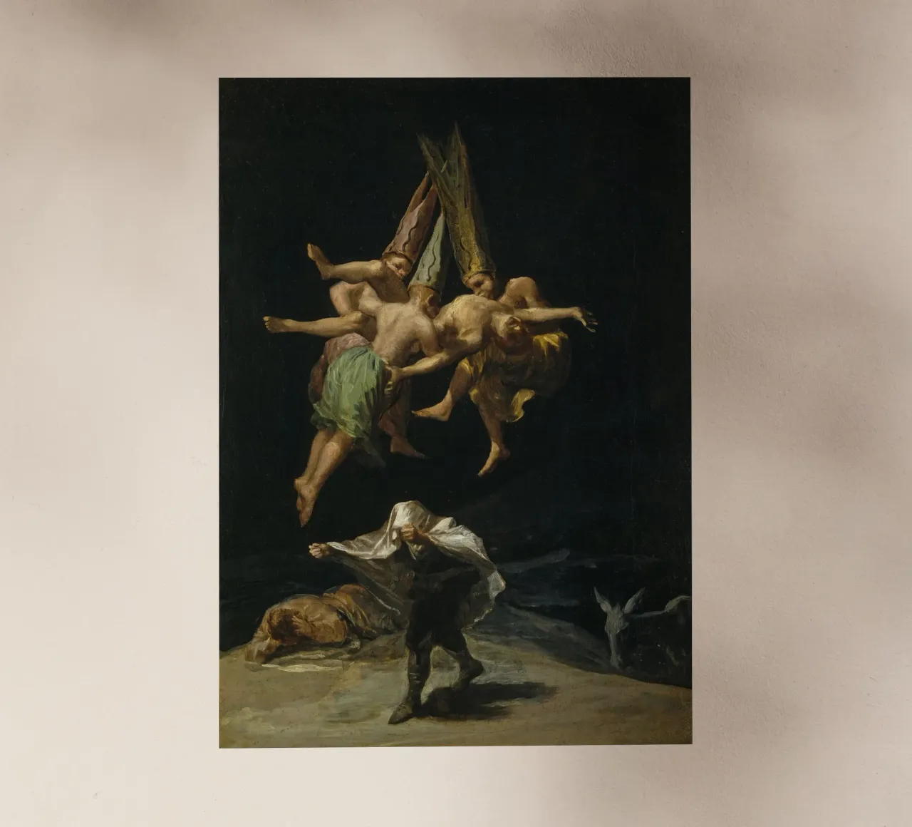 Francisco Goya volo di streghe pellicola backlit da 50 masterpieces