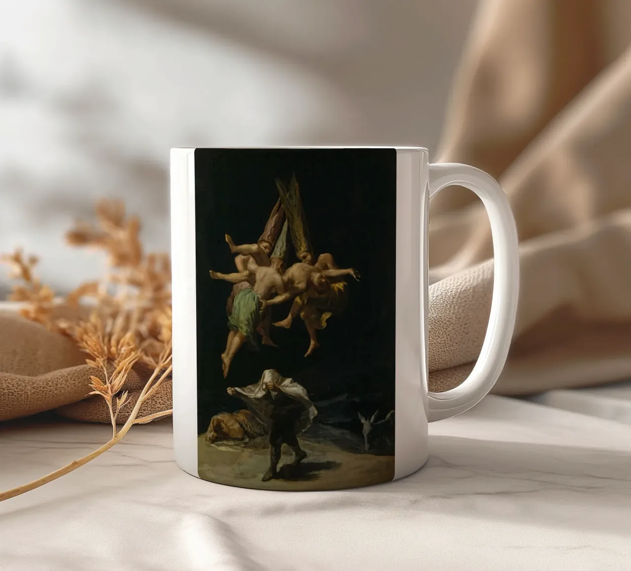 Francisco Goya volo di streghe tazza in ceramica da 50 masterpieces
