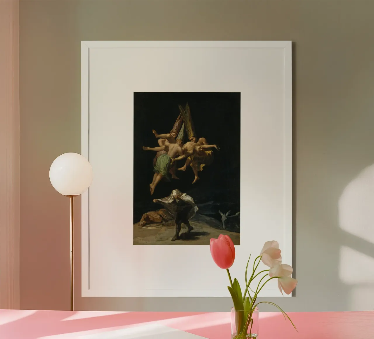 Francisco Goya flight of witches poster by 50 masterpieces