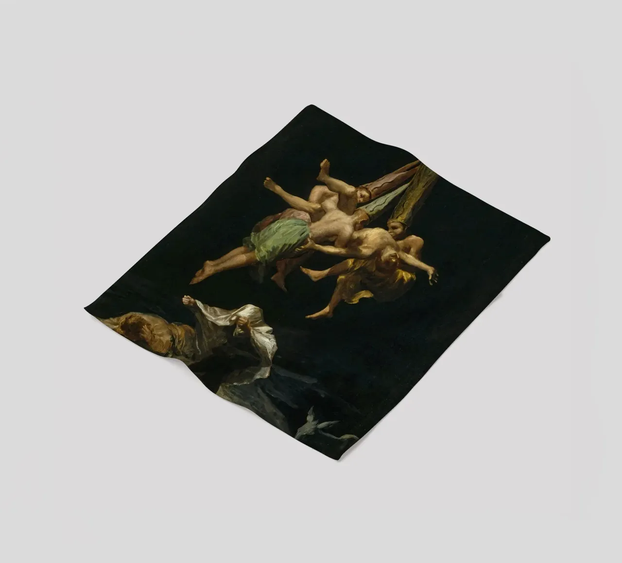 Francisco Goya volo di streghe coperta in pile da 50 masterpieces