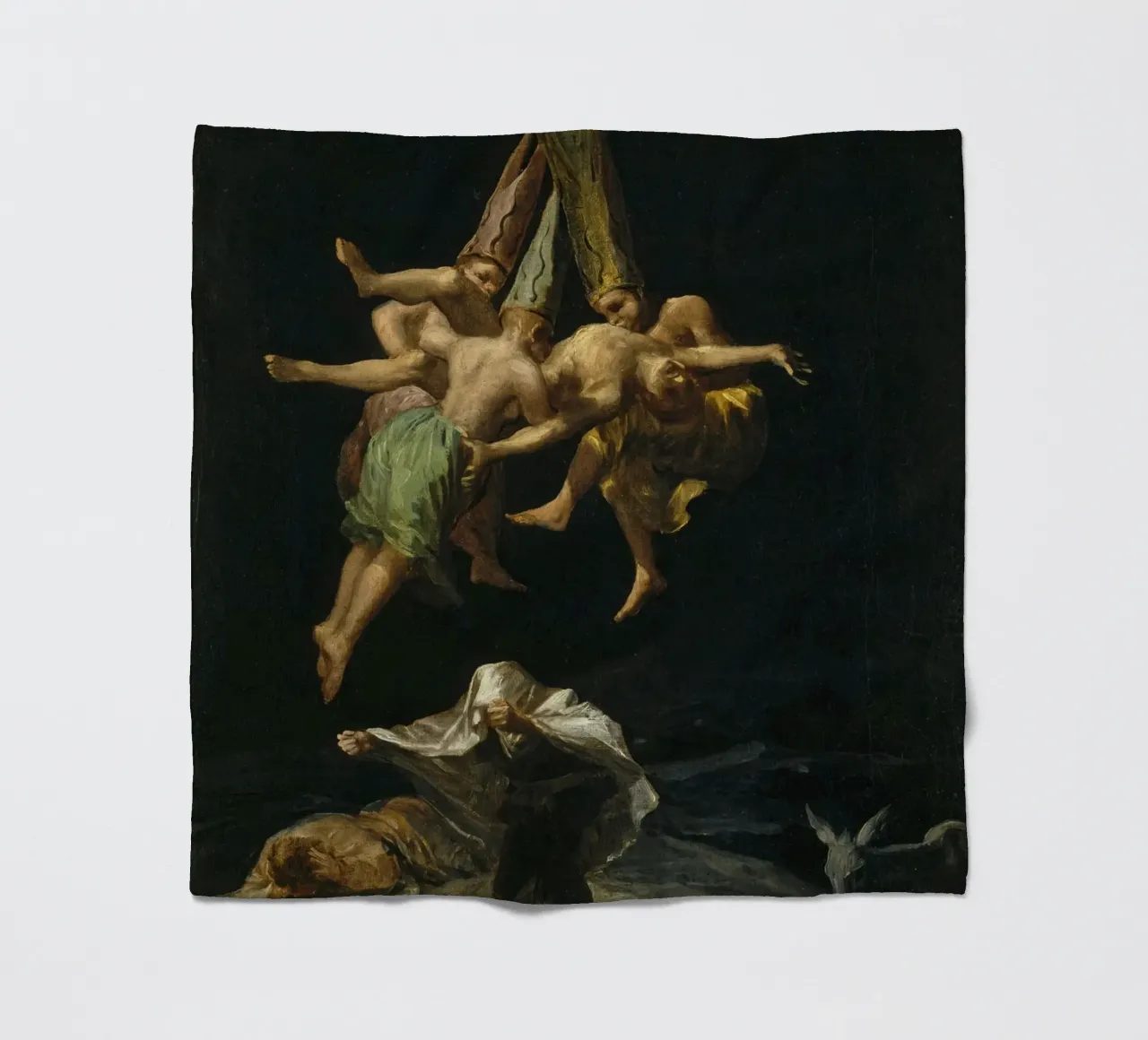 Francisco Goya volo di streghe coperta in pile da 50 masterpieces