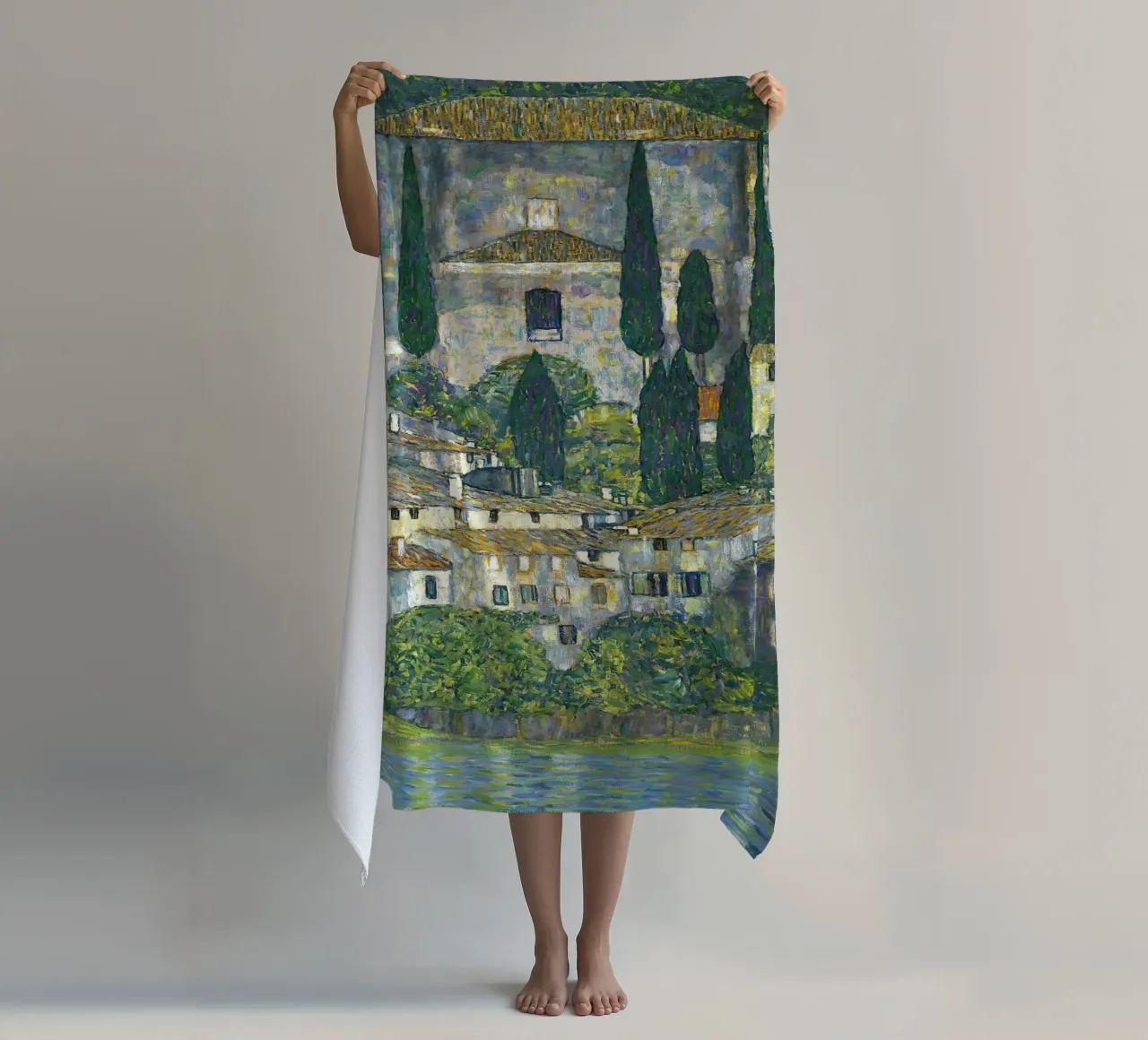 Gustavo sale su Iglesia e Cassone telo mare da 50 masterpieces