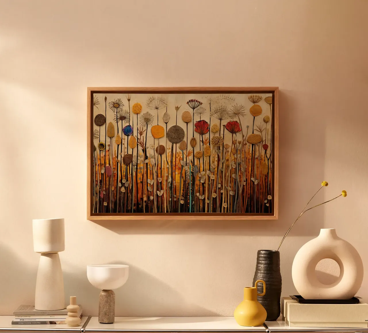 Muurkunst van Imagine canvas met Baklijst van Imagine