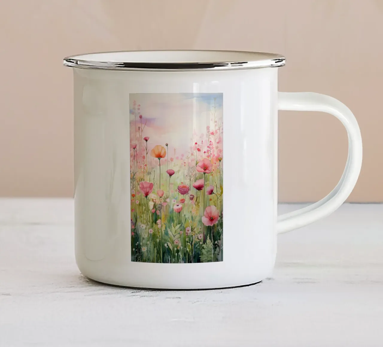 Arte da parete di Imagine tazza in smalto da Imagine