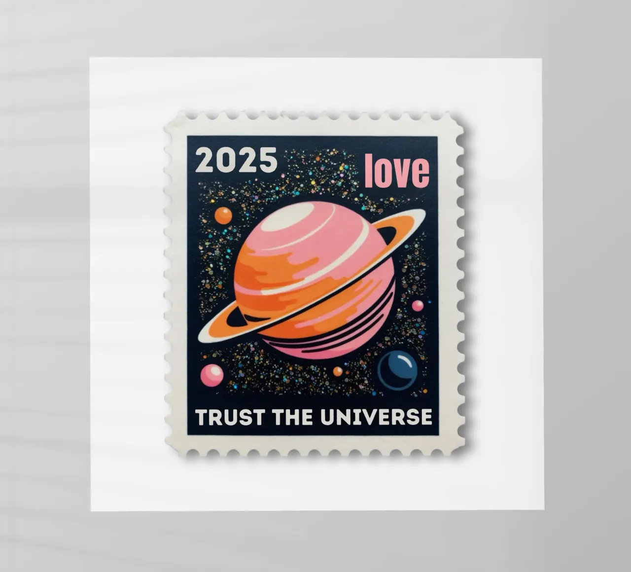 trust the universe briefmarke pellicola backlit da fummelhummel