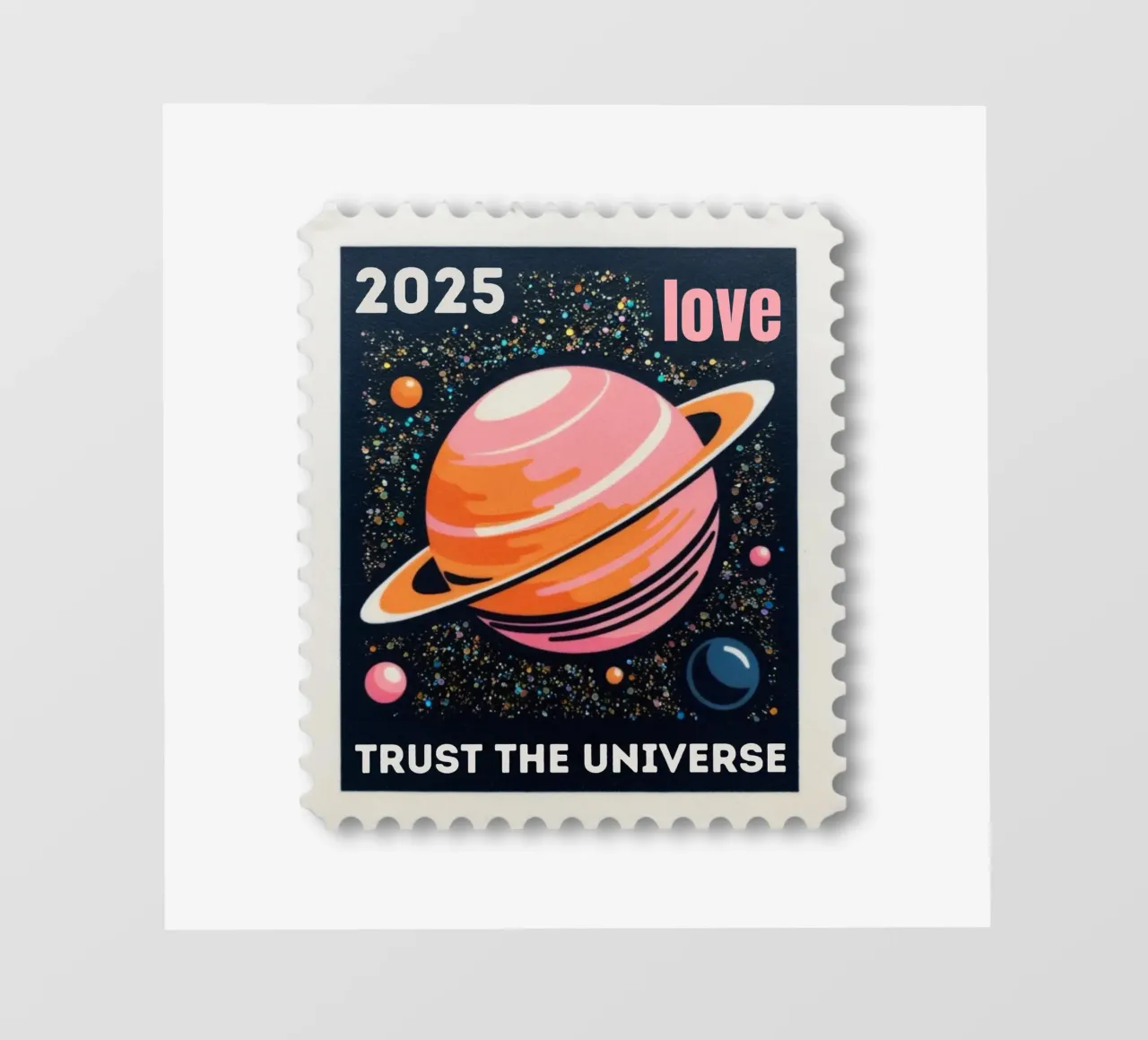 trust the universe briefmarke pellicola backlit da fummelhummel