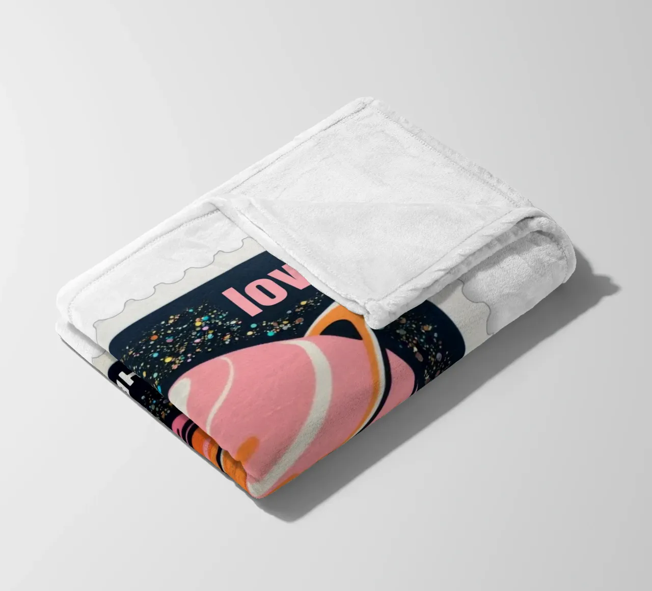 trust the universe briefmarke coperta in pile da fummelhummel