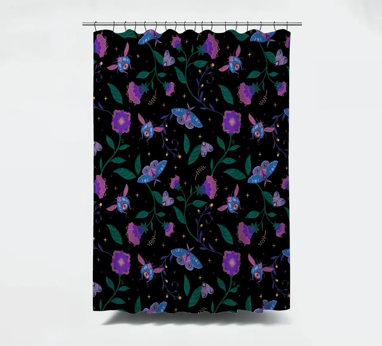Enchanted Garden II shower curtain by Vivi Nicolin