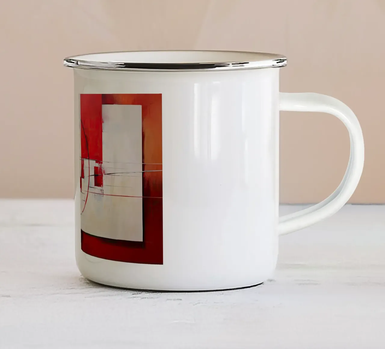 Arte da parete di Imagine tazza in smalto da Imagine