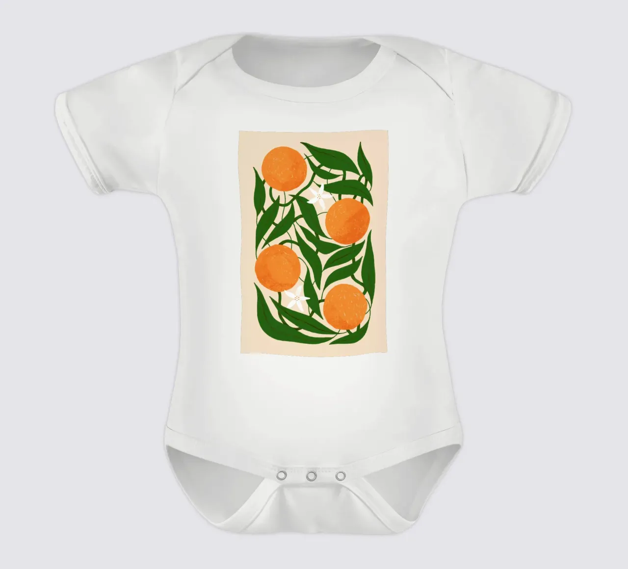 With Love from Sevilla short-sleeve baby romper by Pure