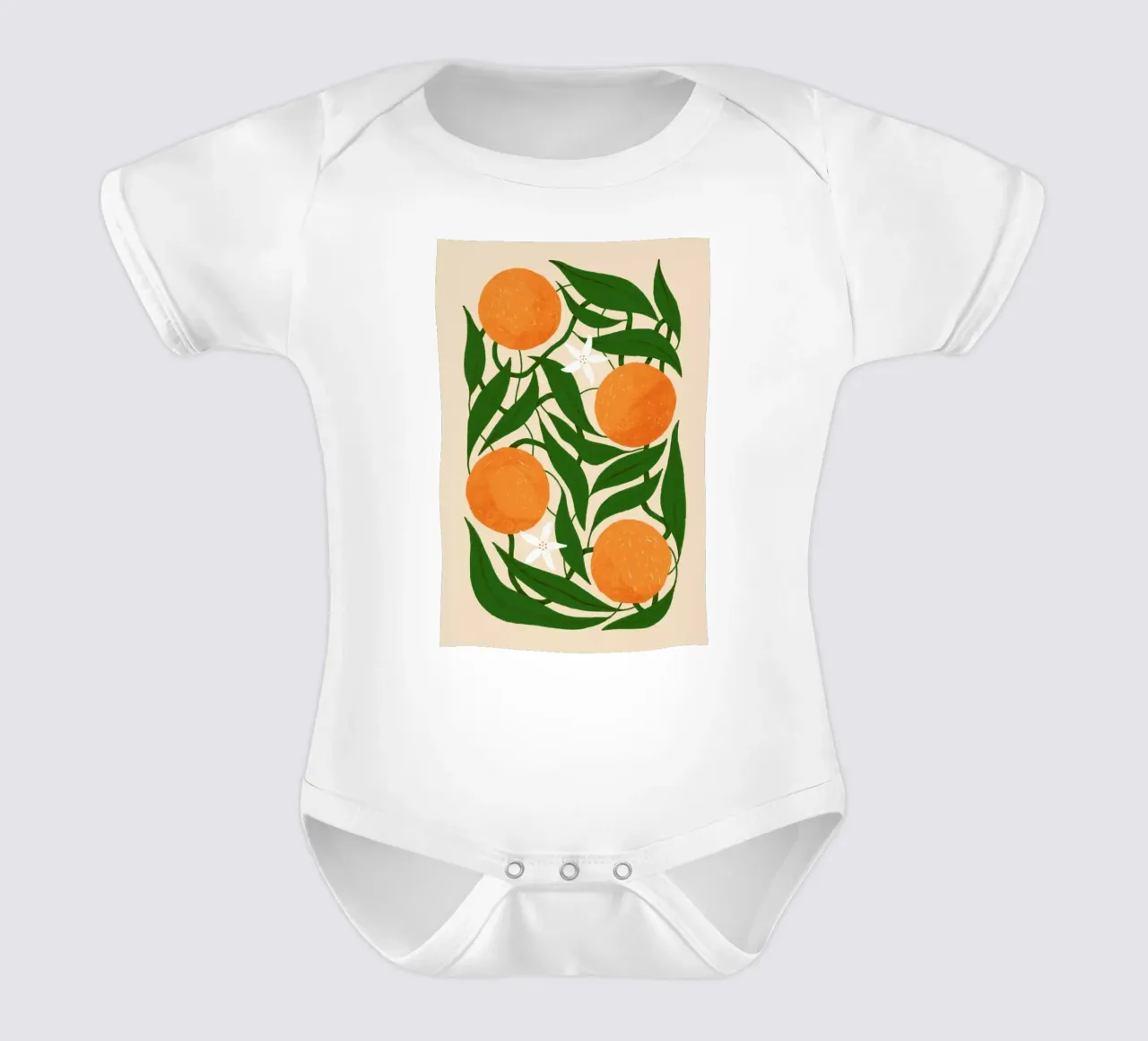 With Love from Sevilla short-sleeve baby romper by Pure