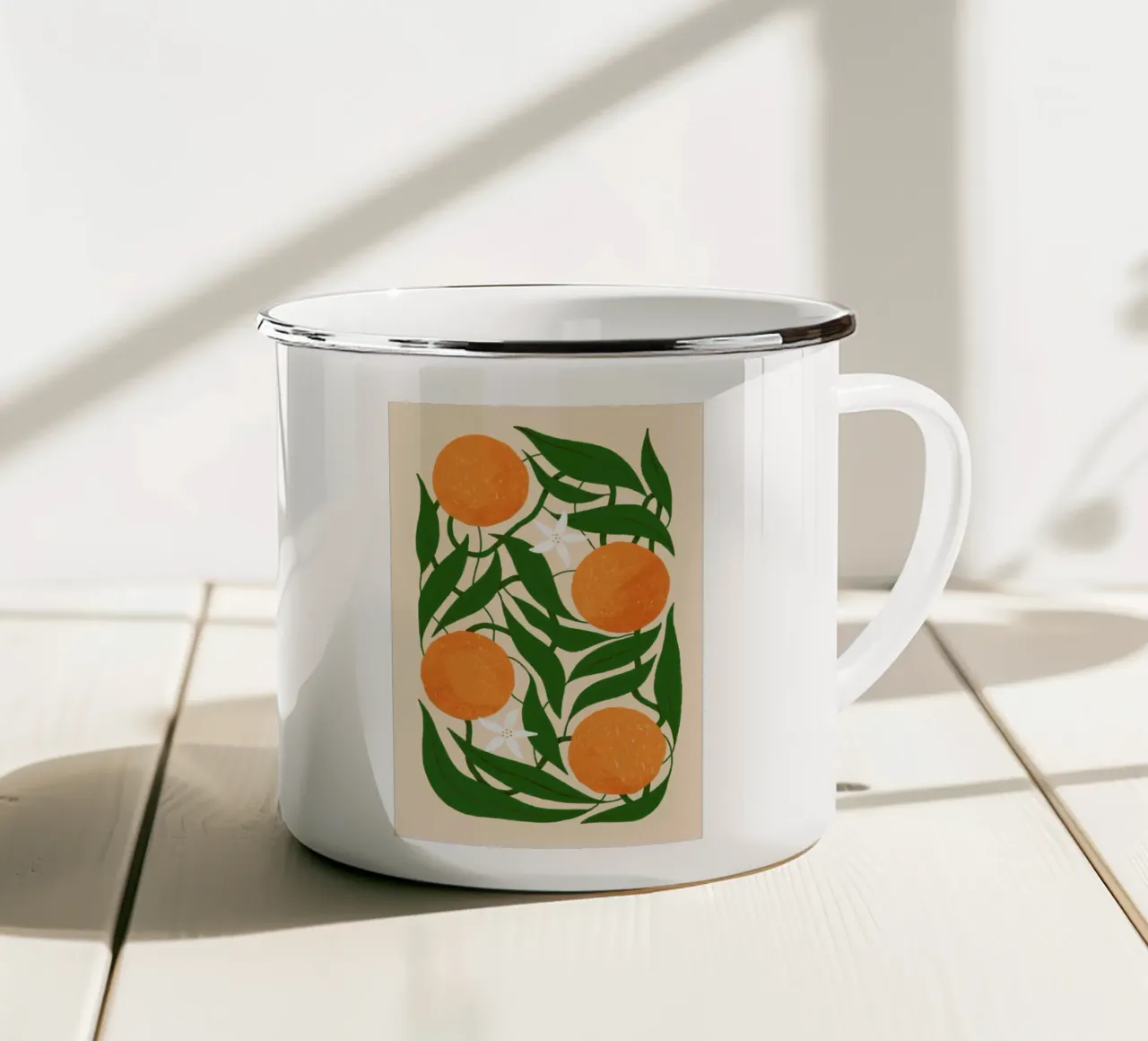 With Love from Sevilla enamel mug by Pure
