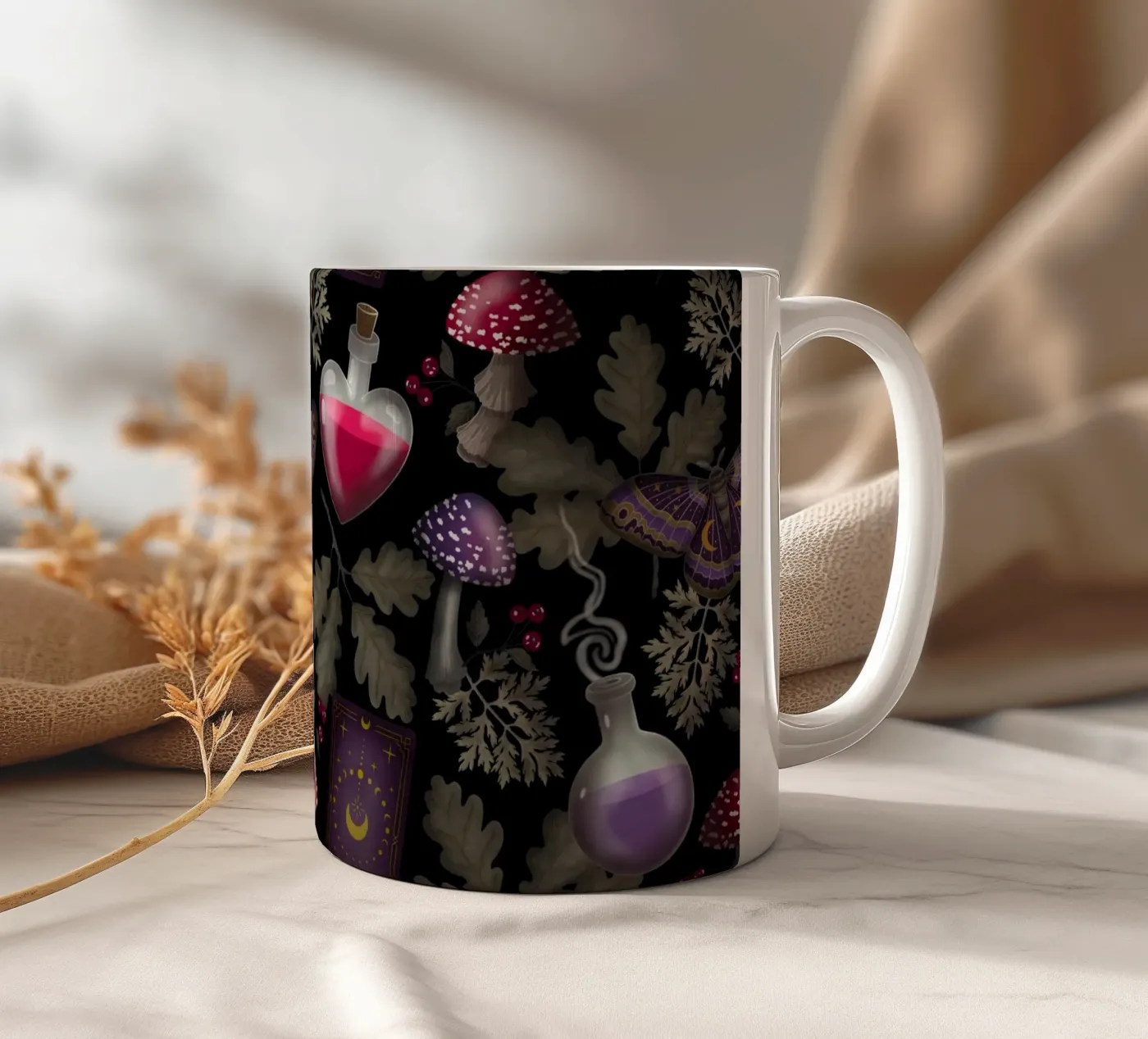 Casting a Spell ceramic mug by Vivi Nicolin