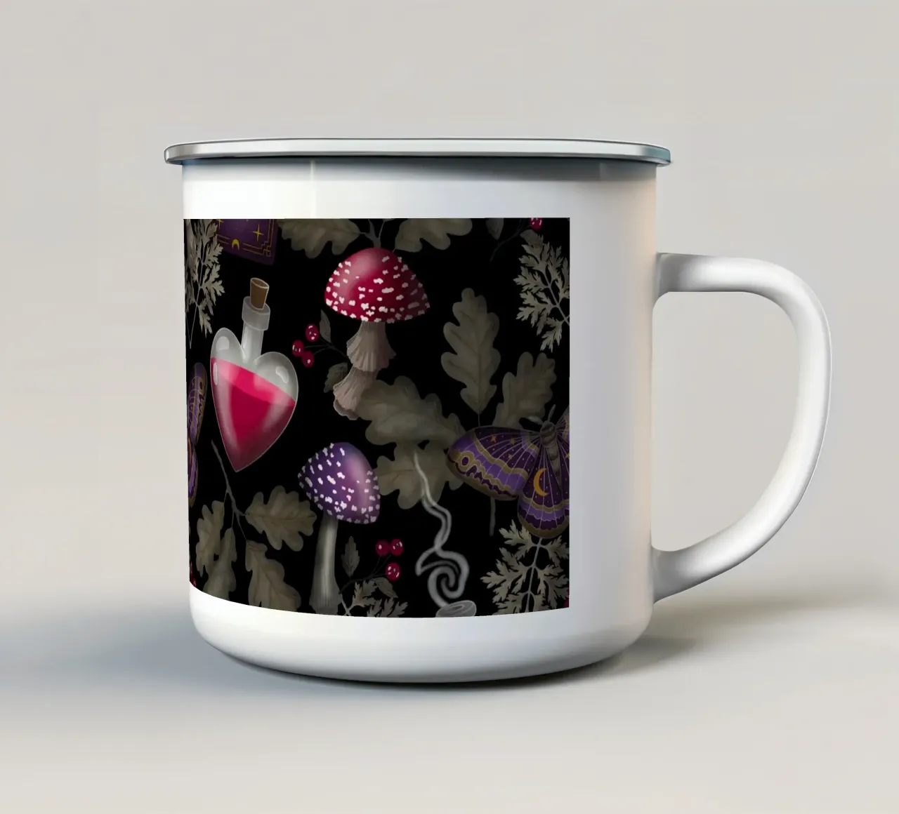 Casting a Spell tazza in smalto da Vivi Nicolin