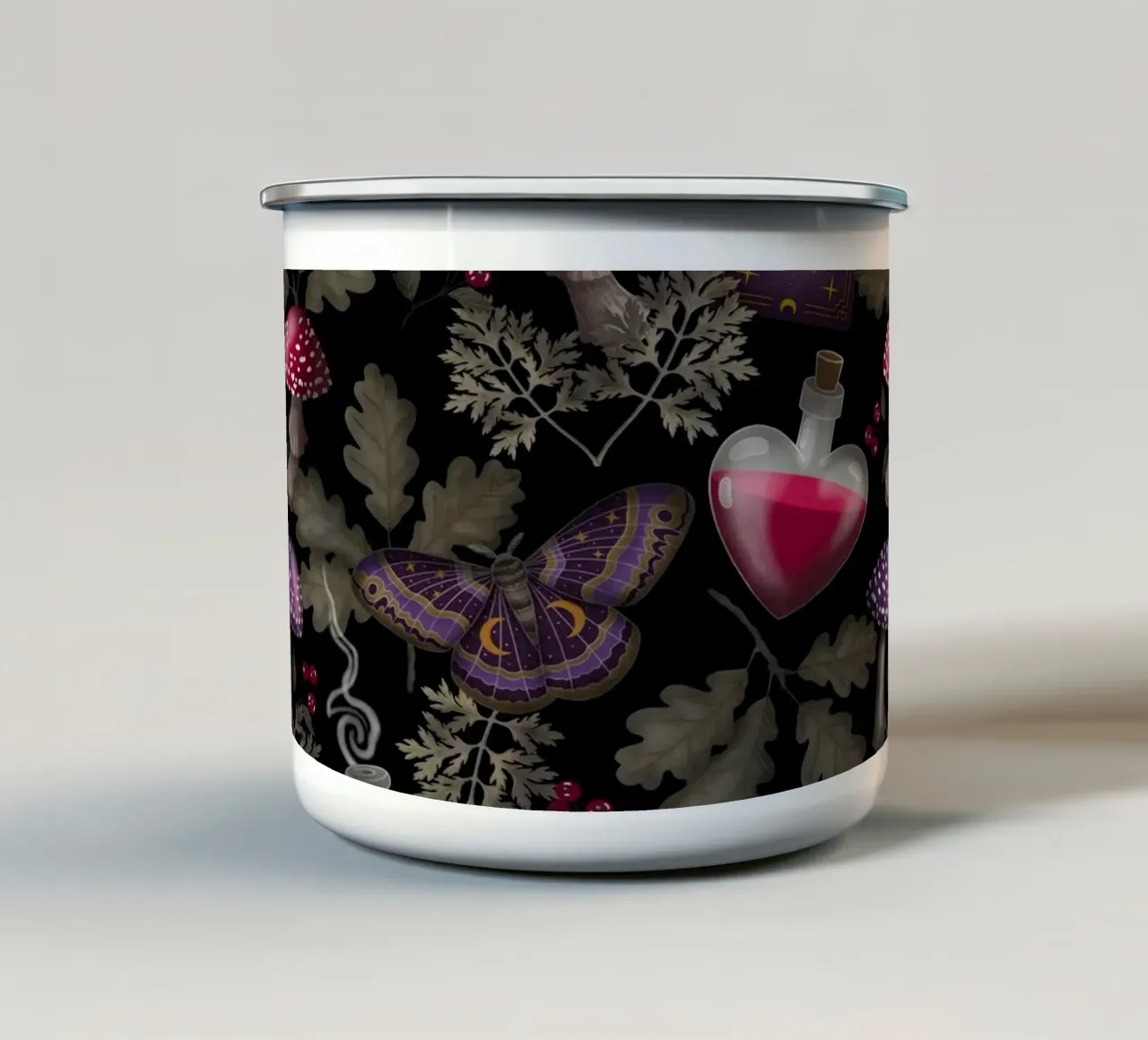 Casting a Spell tazza in smalto da Vivi Nicolin