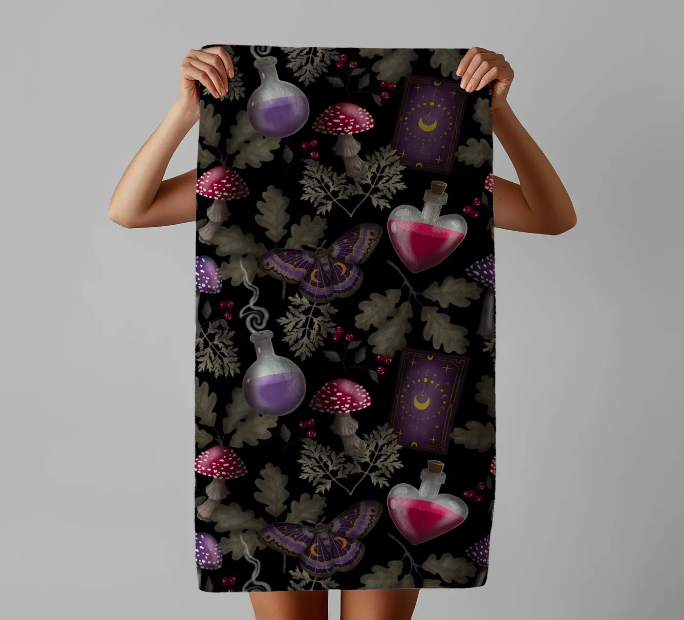 Casting a Spell towel by Vivi Nicolin