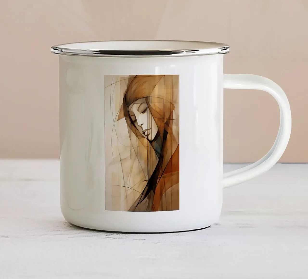 Arte da parete di Imagine tazza in smalto da Imagine