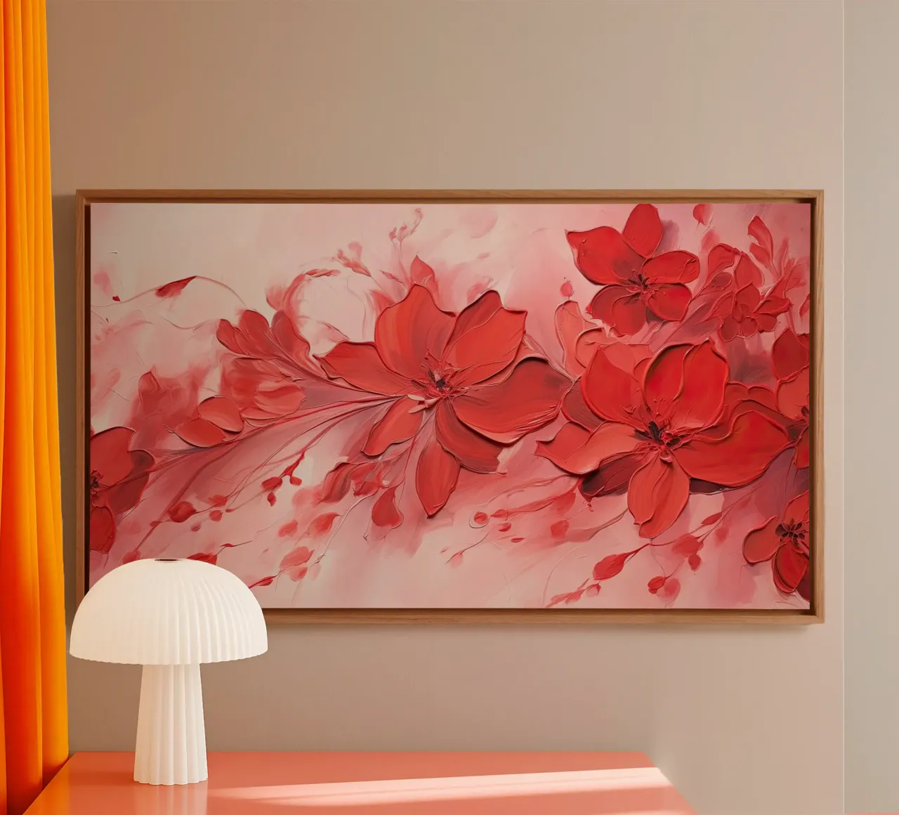 Muurkunst van Imagine canvas met Baklijst van Imagine
