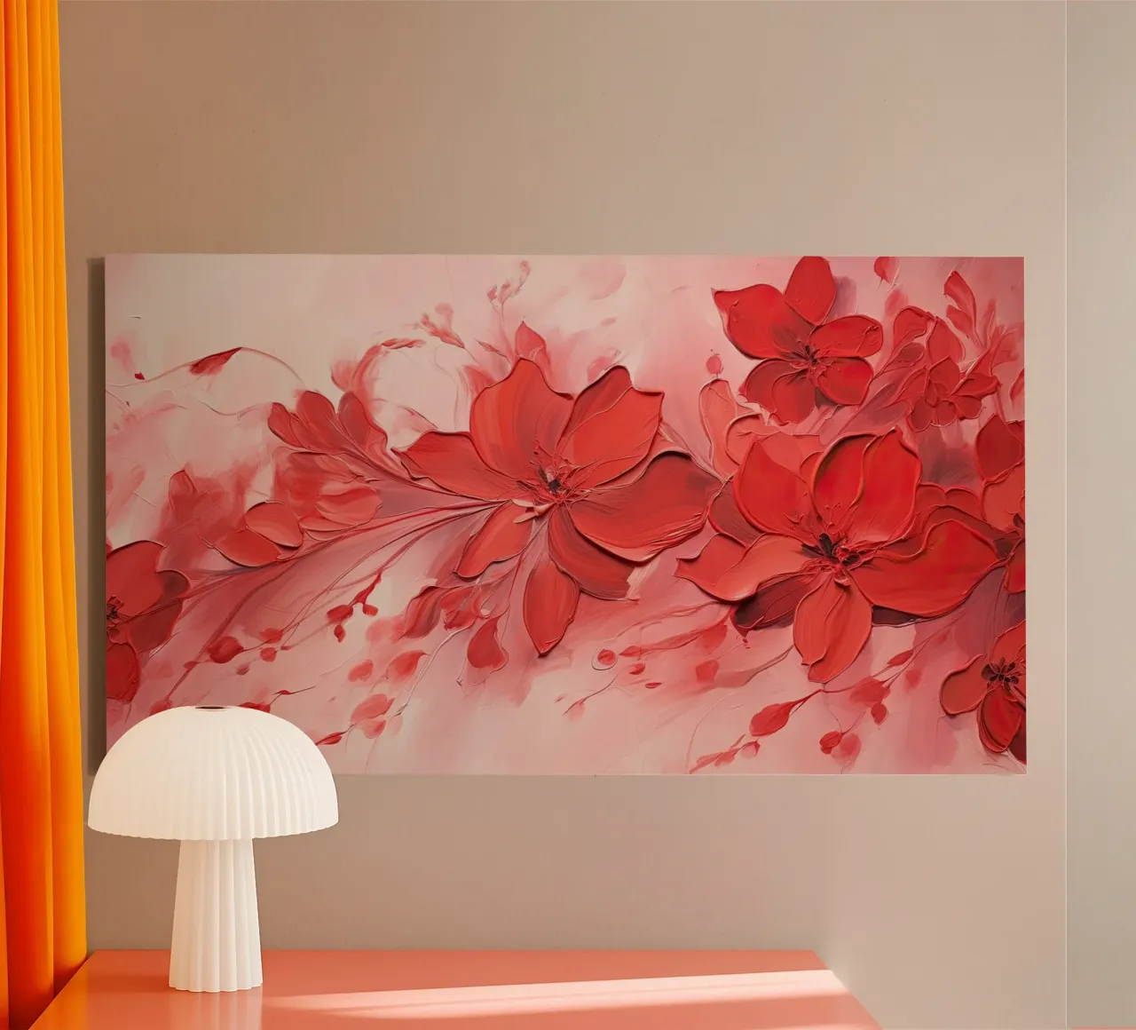 Muurkunst van Imagine canvas met Baklijst van Imagine