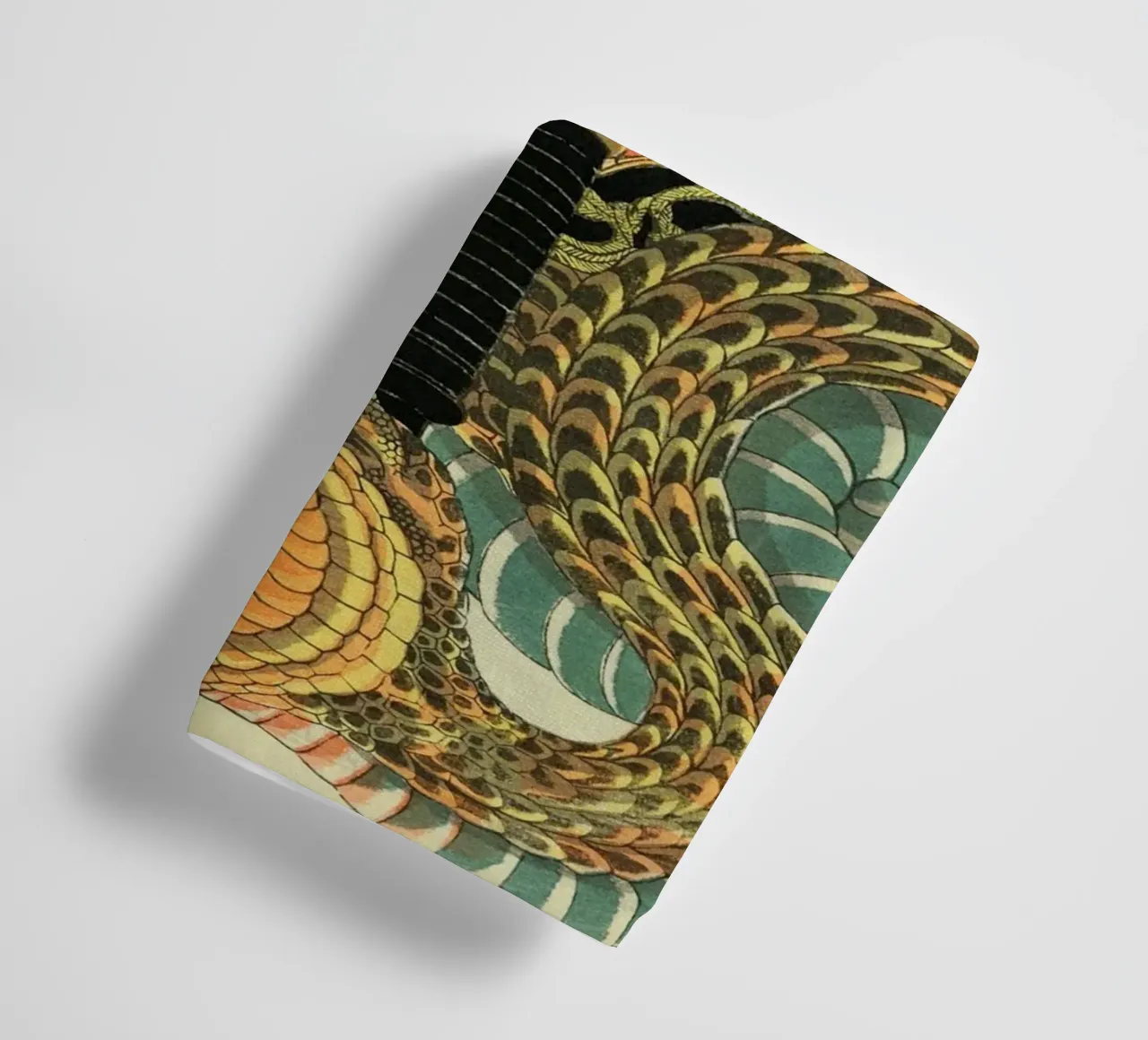 Samouraï combattant un serpent géant - Ukiyo-e japonais d'époque serviette de bain de Masterpieces Of Japanese Art