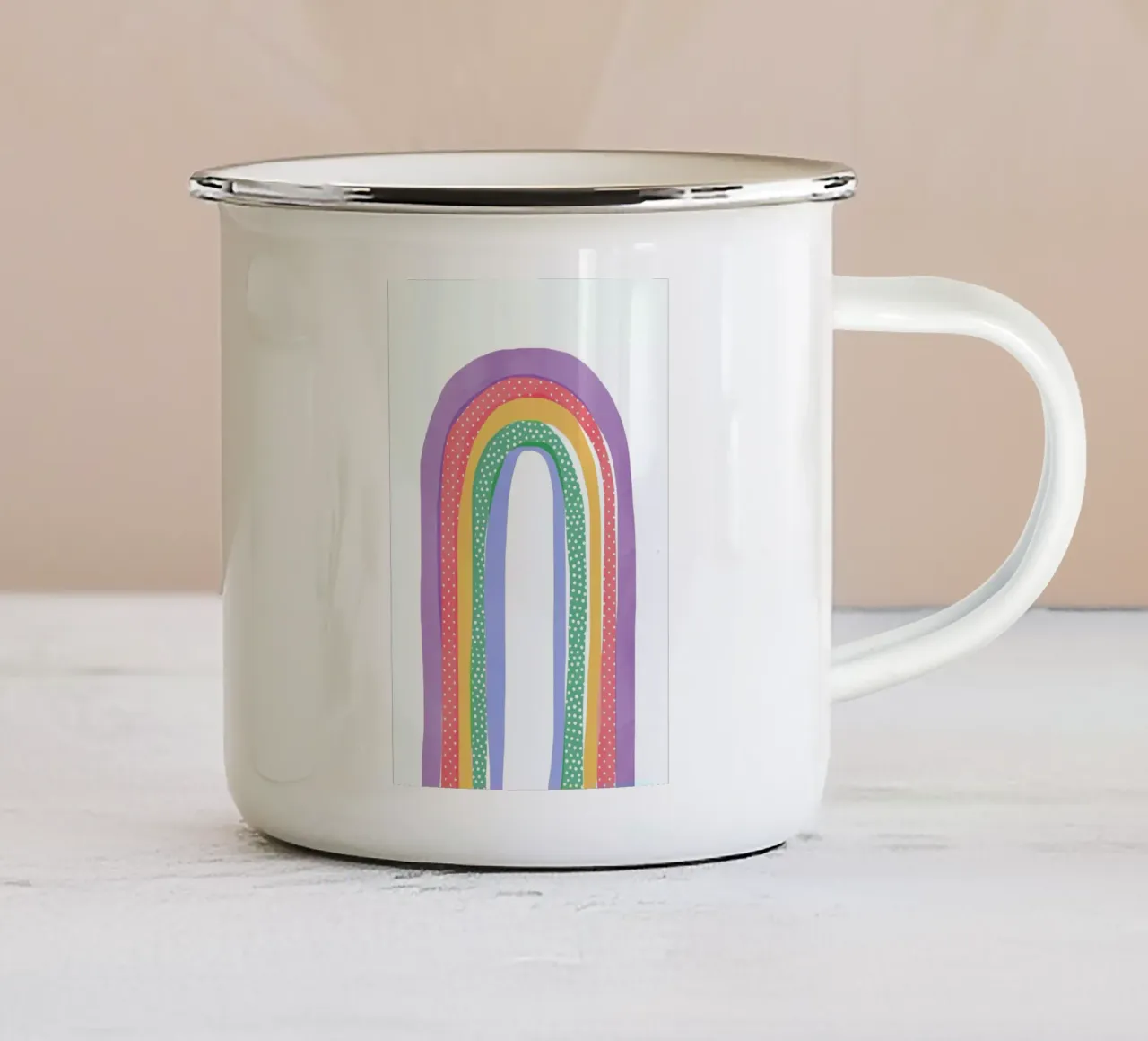 Rainbow Pride tazza in smalto da cafelab