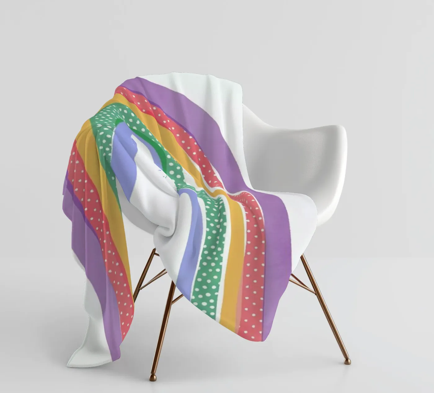 Rainbow Pride fleece blanket by cafelab