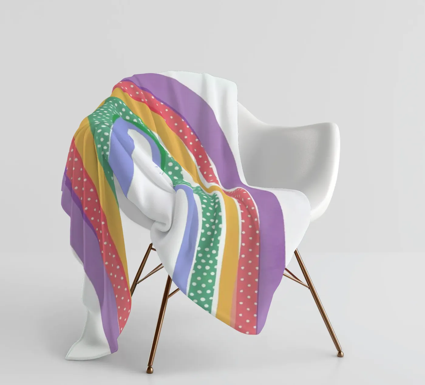 Rainbow Pride fleece blanket by cafelab