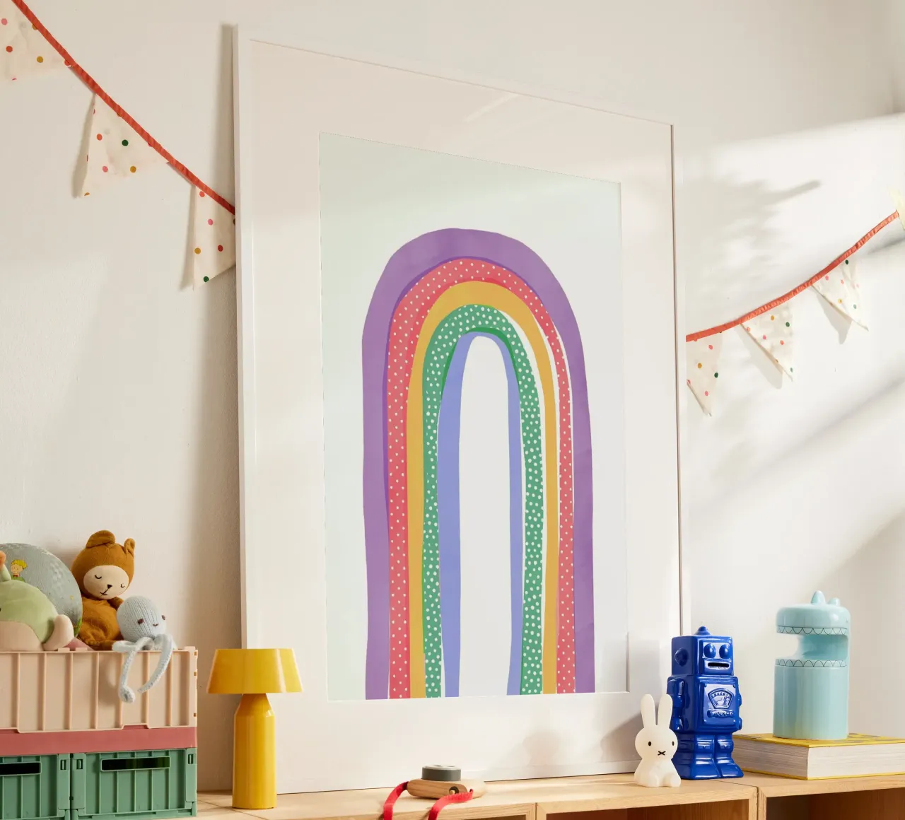 Rainbow Pride poster con telaio in plastica da cafelab