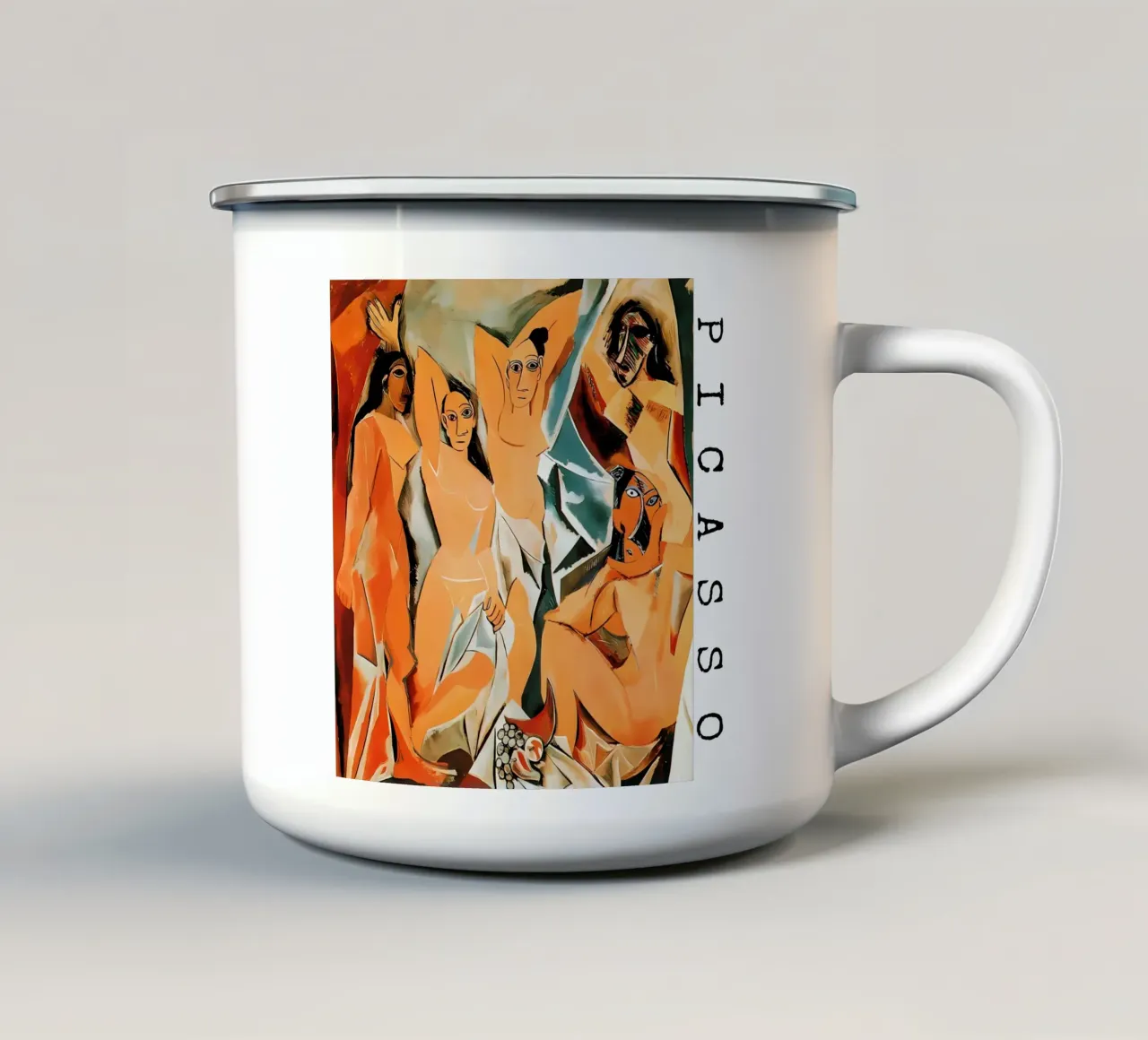 Les Demoiselles d'Avignon, Pablo Picasso tazza in smalto da careytowne1