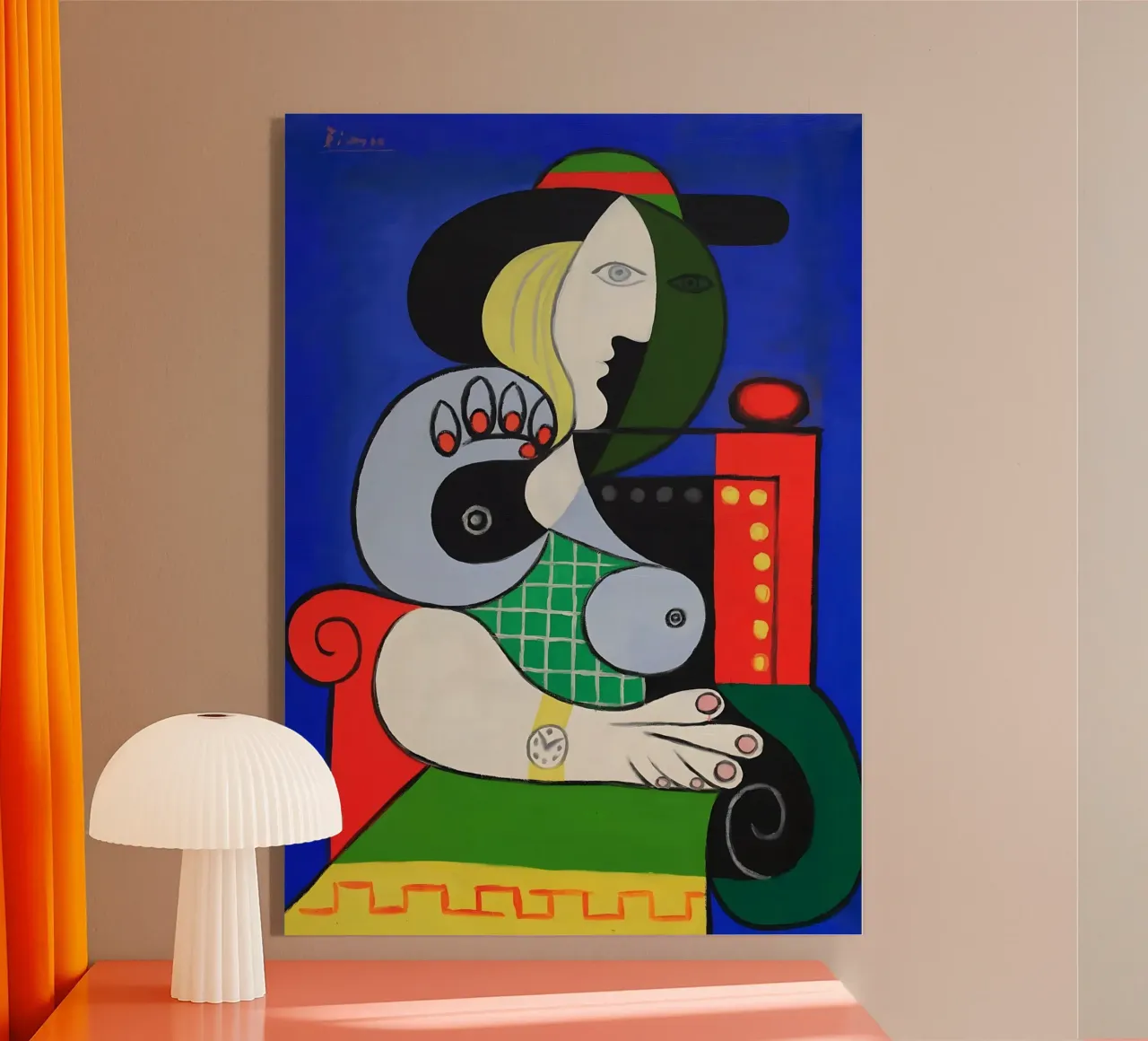 Pablo Picasso - Donna con orologio plexiglass da careytowne1