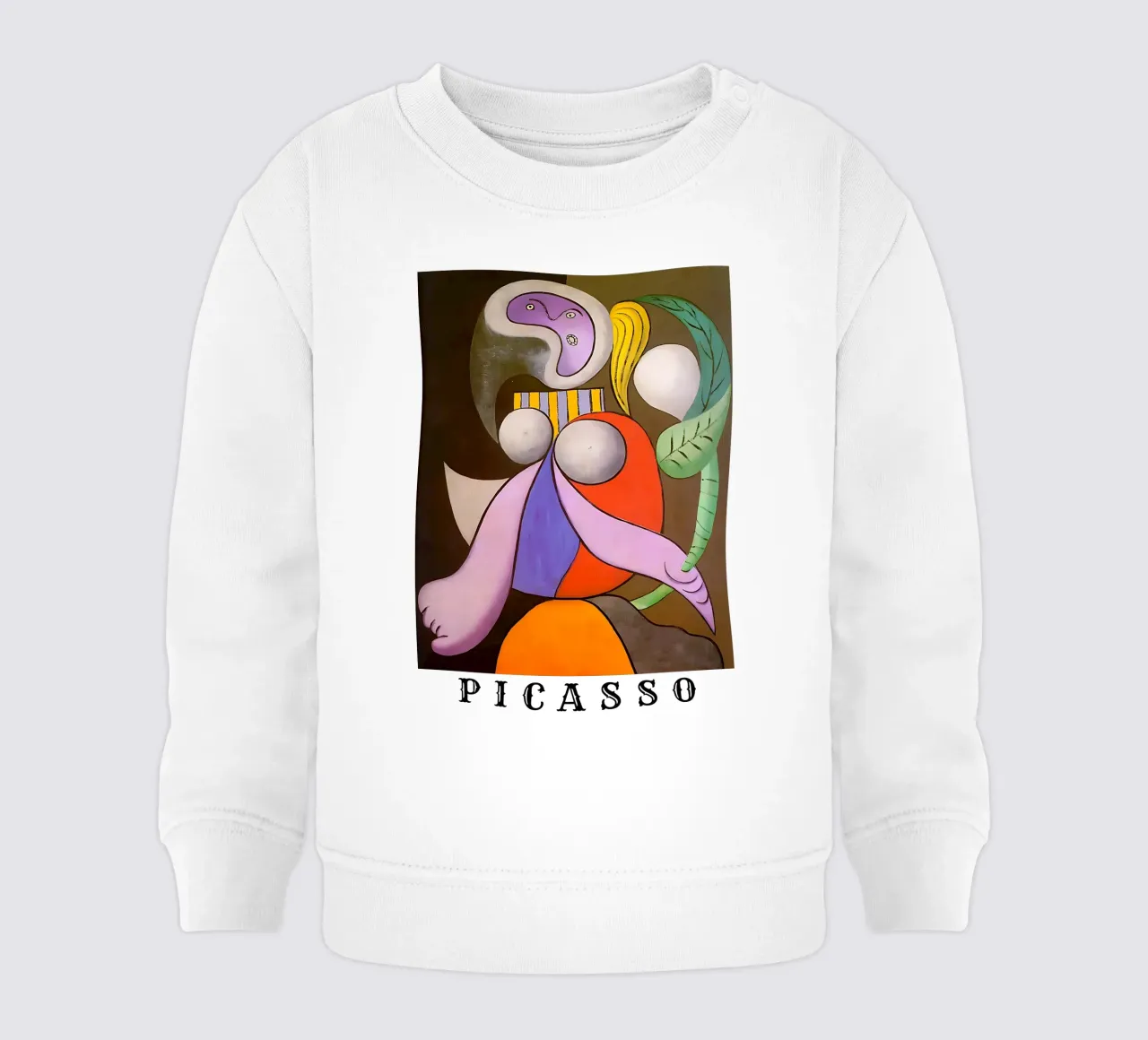 Pablo Picasso - Donna con fiore felpa neonato da careytowne1