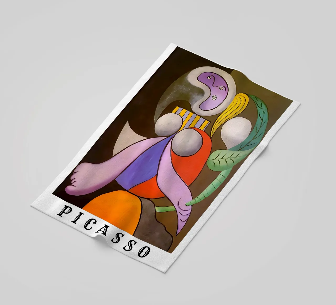 Pablo Picasso - Donna con fiore telo mare da careytowne1