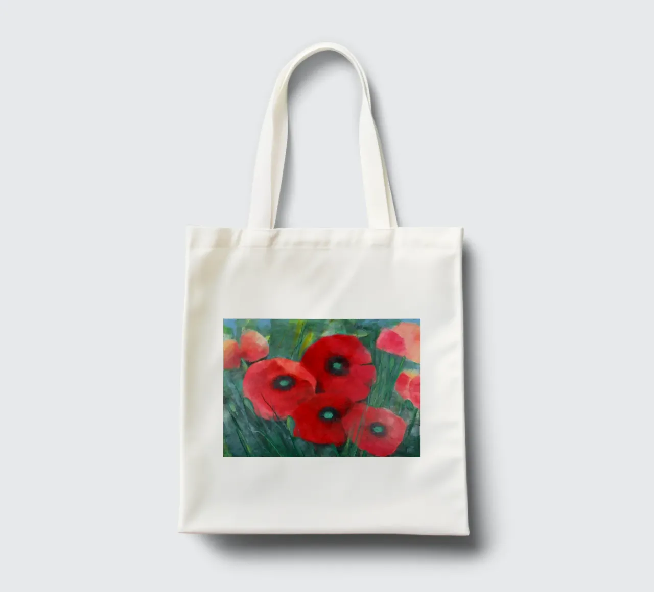 Mohnblumen auf Wiese borsa in juta da Anita Gewald