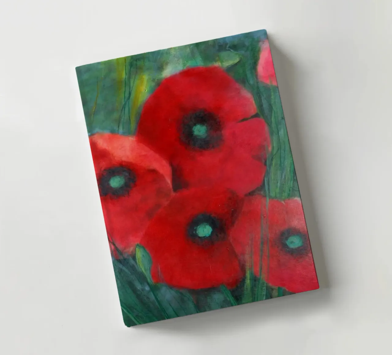 Mohnblumen auf Wiese notebook by Anita Gewald