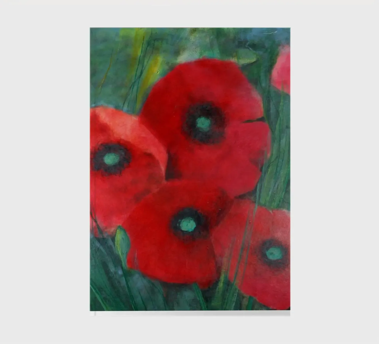 Mohnblumen auf Wiese notebook by Anita Gewald