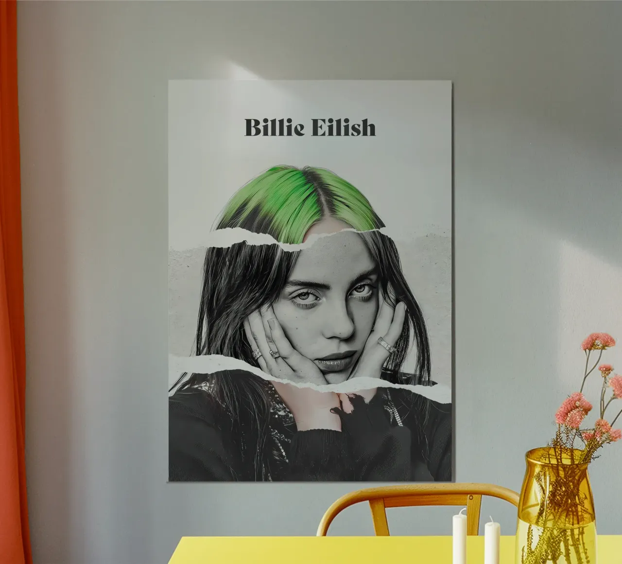 Billie Eilish alluminio dibond da Attaboy Dsgn