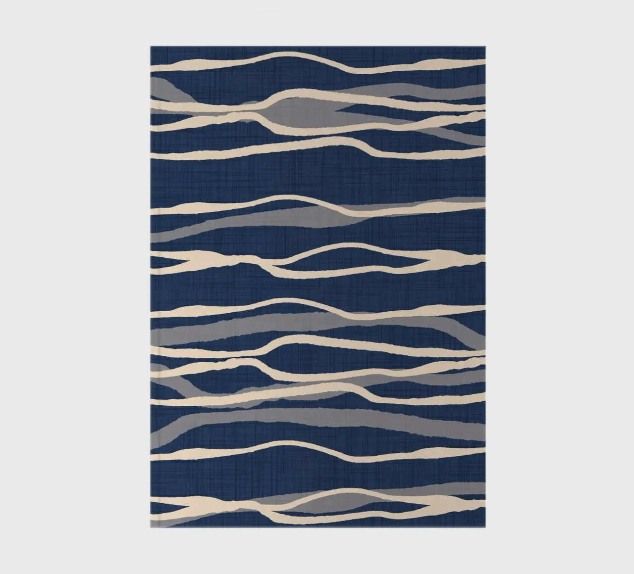 Retro Ocean Waves - Nautical Flow Stripe notebook by susanacosta