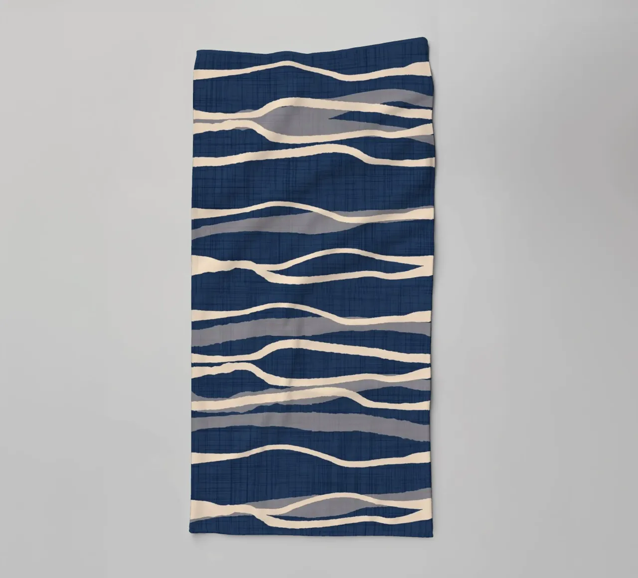 Retro Ocean Waves - Nautical Flow Stripe towel by susanacosta