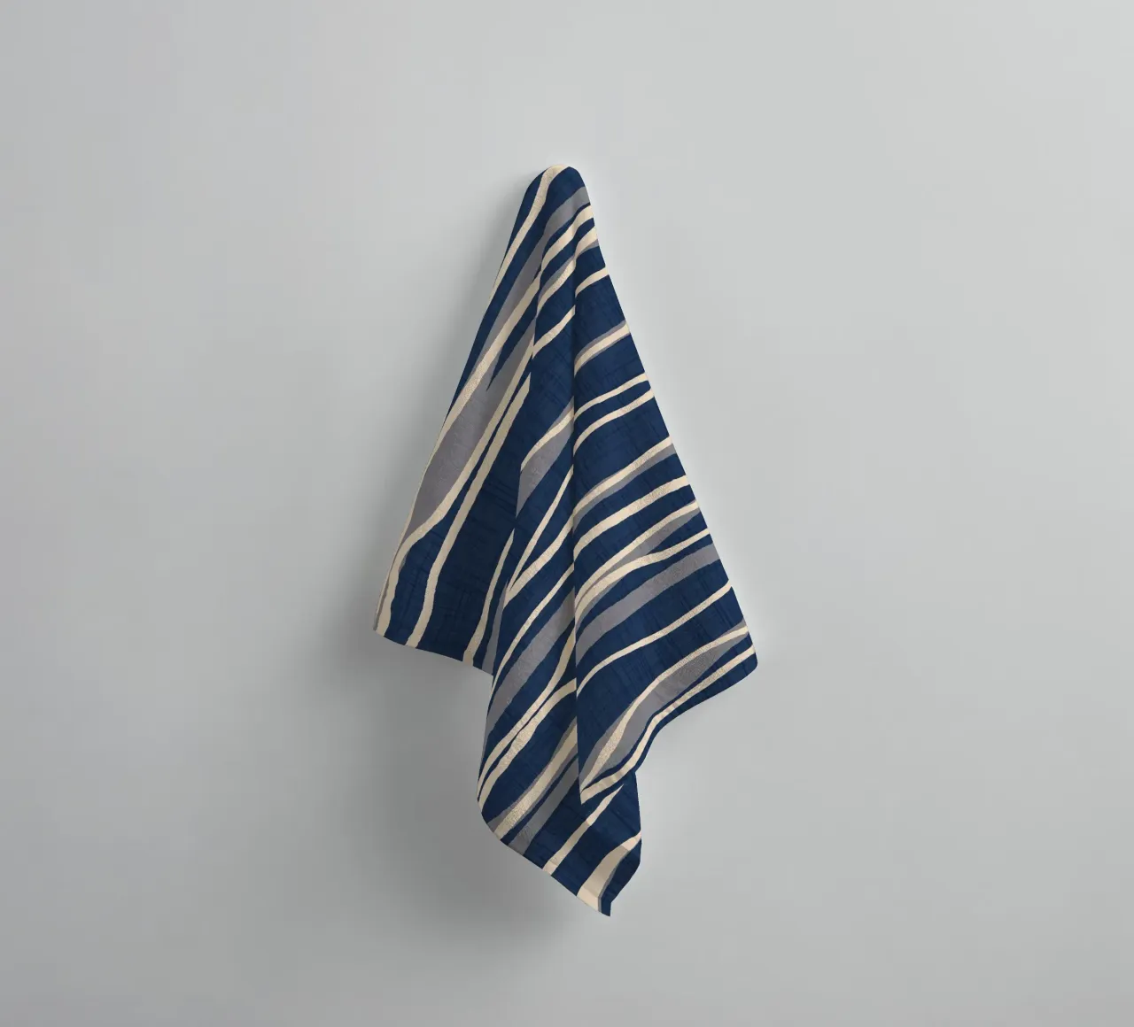 Retro Ocean Waves - Nautical Flow Stripe towel by susanacosta