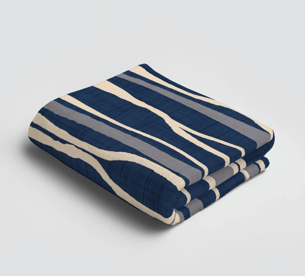 Retro Ocean Waves - Nautical Flow Stripe towel by susanacosta