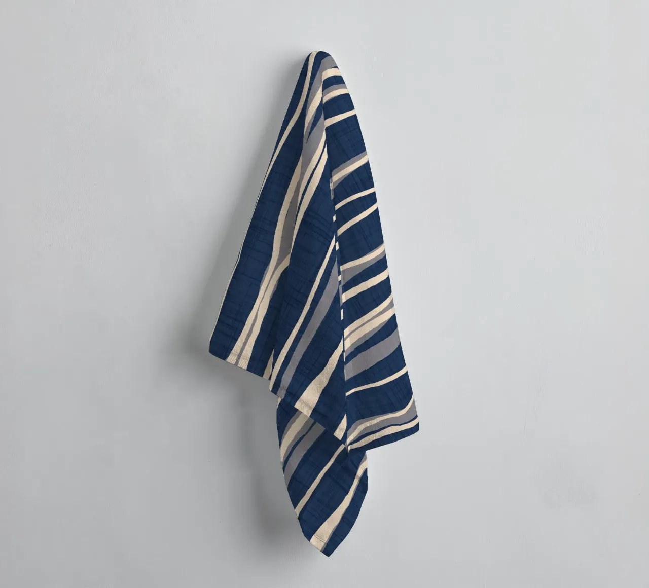 Retro Ocean Waves - Nautical Flow Stripe towel by susanacosta