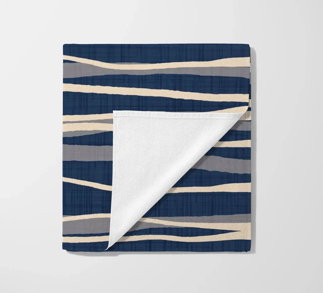 Onde oceaniche retrò - Striscia a flusso nautico telo mare da susanacosta