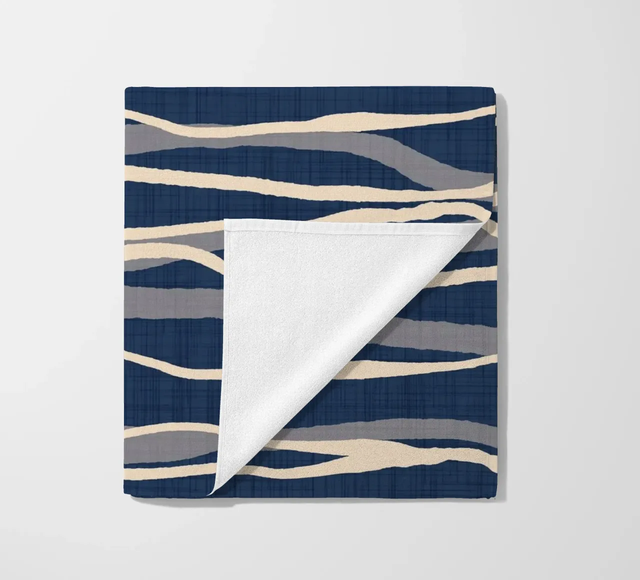 Onde oceaniche retrò - Striscia a flusso nautico telo mare da susanacosta